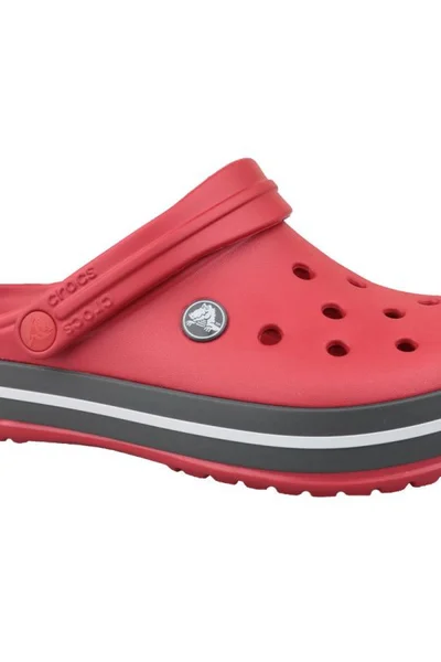 Unisex červené žabky s páskem - Crocs Crocband