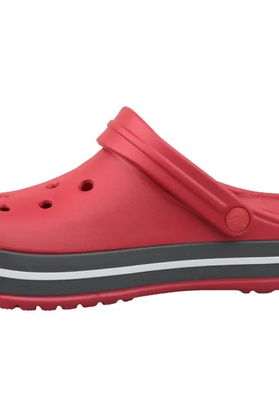 Unisex červené žabky s páskem - Crocs Crocband