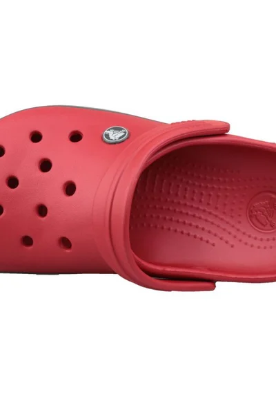 Unisex červené žabky s páskem - Crocs Crocband