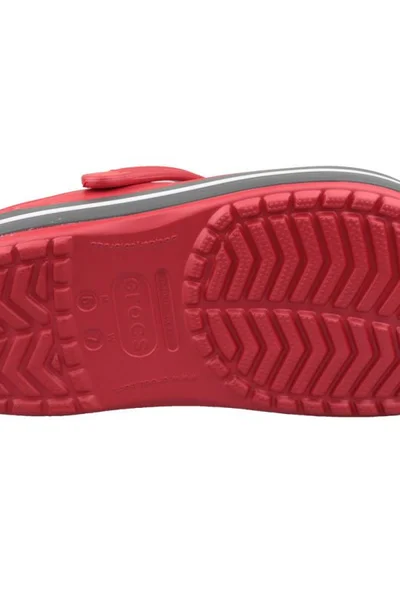 Unisex červené žabky s páskem - Crocs Crocband