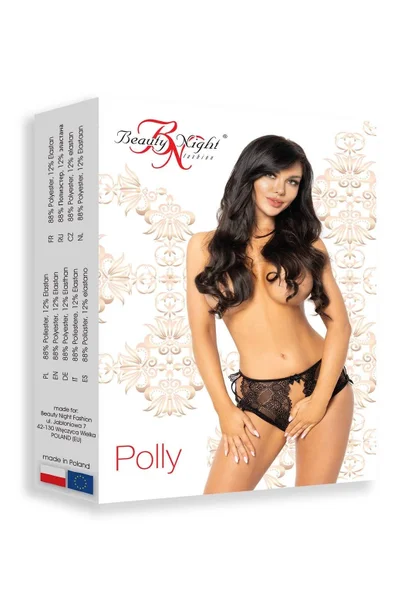 Černé Krajkové Erotické Kalhotky Polly Beauty Night Fashion