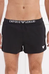 Pánské černé plavky s logem - Emporio Armani