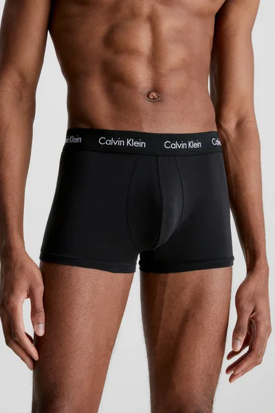 Calvin Klein - pánské černé stretch boxerky s nízkým pasem