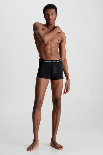 Calvin Klein - pánské černé stretch boxerky s nízkým pasem