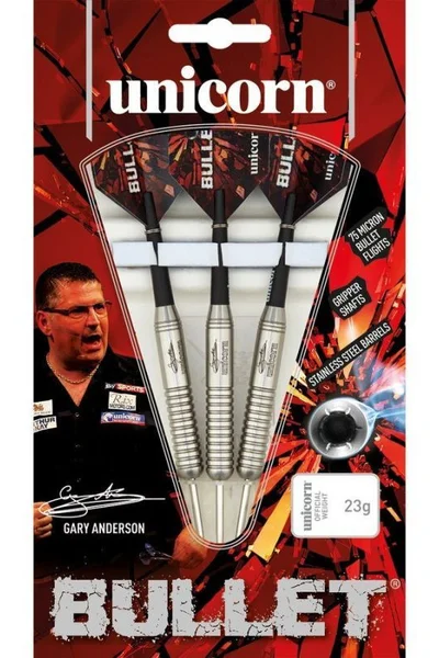 SPORT Šipky Unicorn Bullet z nerezové oceli - Gary Anderson - Bullet B2B Professional Sports