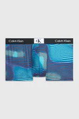 Pánské modré boxerky s logem Calvin Klein z mikrovlákna