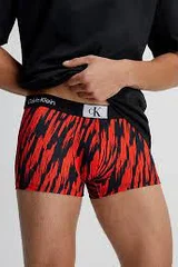 Pánské boxerky   černé-červená - Calvin Klein