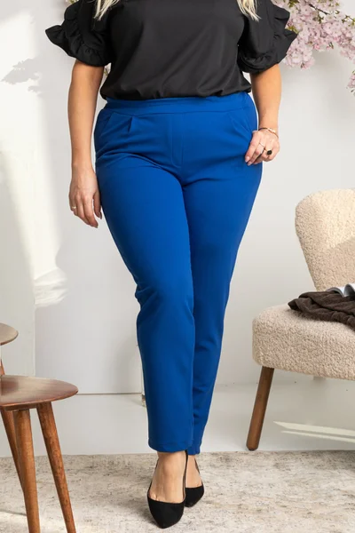 Dámské kalhoty  kr v modré barvě - Karko Gemini