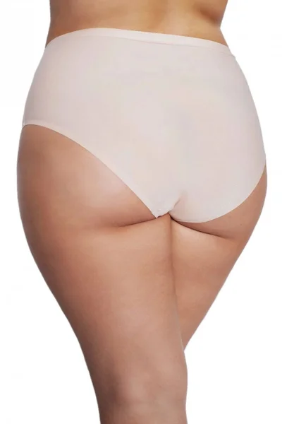 Dámské elastické kalhotky Plus Beige - Julimex