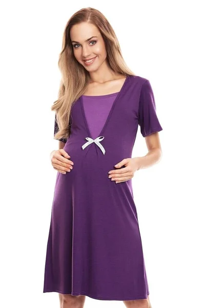 Večerní fialová dámská košilka - Měsíčková náruč