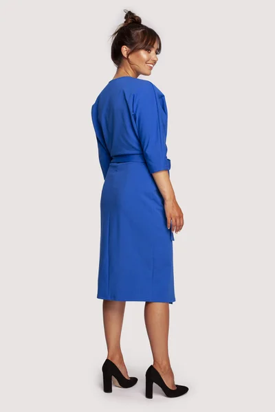Modré královské šaty - Elegantní pohodlí