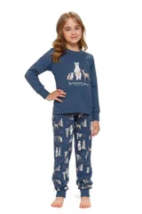 Dětské pyžamo Best Friends lesní zvířátka modré Dn-nightwear