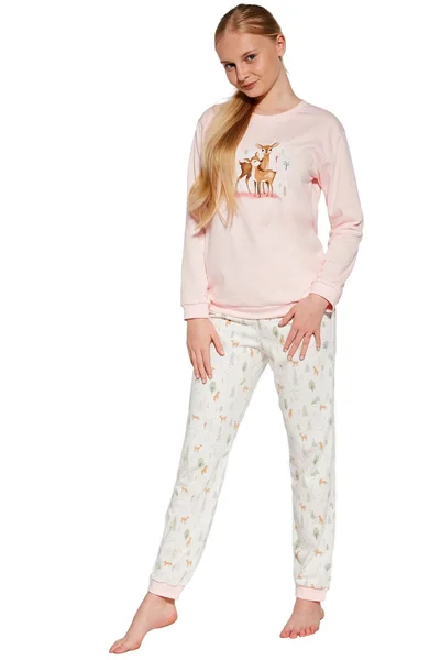 Růžové dívčí pyžamo Cornette 977/164 Fall