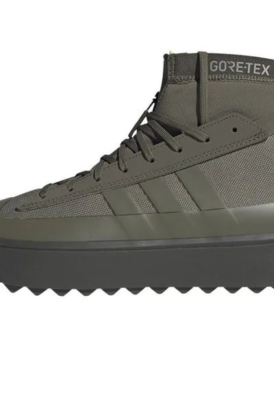 Pánské GORE-TEX boty ADIDAS khaki-zel.