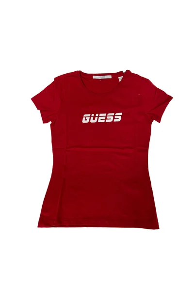 Dámské červené tričko Guess