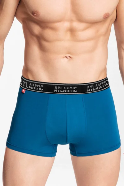 Komfortní denim modré pánské boxerky Atlantic