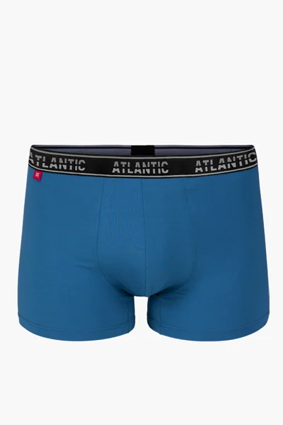 Komfortní denim modré pánské boxerky Atlantic