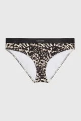 Dámské plavkové kalhotky - vzor leopard - Calvin Klein