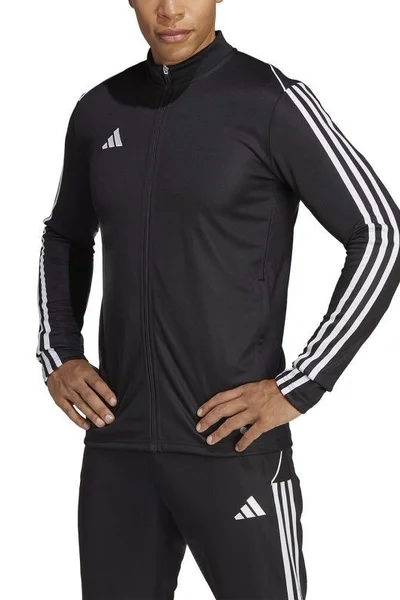 ADIDAS Aeroready Pánská Černobílá Tréninková Mikina