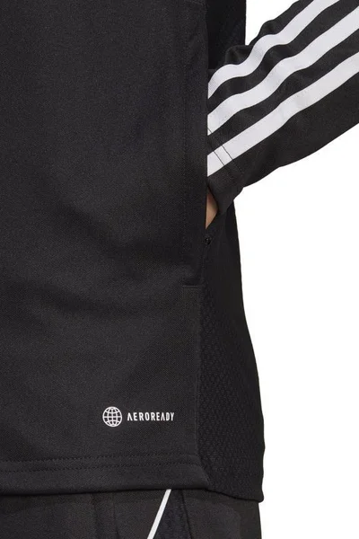 ADIDAS Aeroready Pánská Černobílá Tréninková Mikina