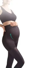 Dámské těhotenské punčocháče   DEN v černé barvě Gabriella