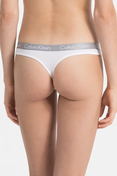 Dámská bílá tanga Calvin Klein