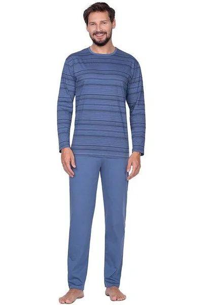 Pánské pyžamo   v modré barvě - Regina