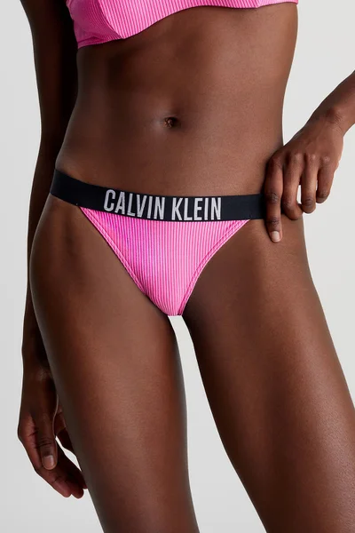 Dámské růžové plavkové kalhotky INTENSE POWER - Calvin Klein