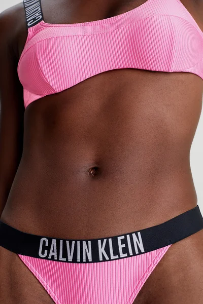 Dámské růžové plavkové kalhotky INTENSE POWER - Calvin Klein