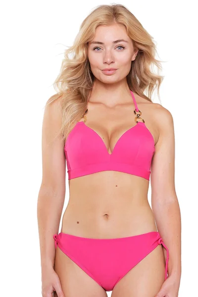 Dámské fuchsiové bikiny s kosticemi - LingaDore