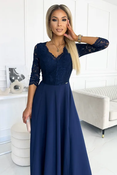 Dámské šaty   Amber - Numoco tmavě modrá