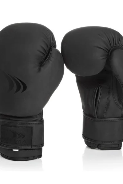 Černé boxerské rukavice s vynikajícím tlumením úderů pro trénink a sparing