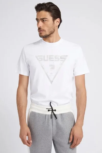 Pánské triko  v bílé barvě - Guess