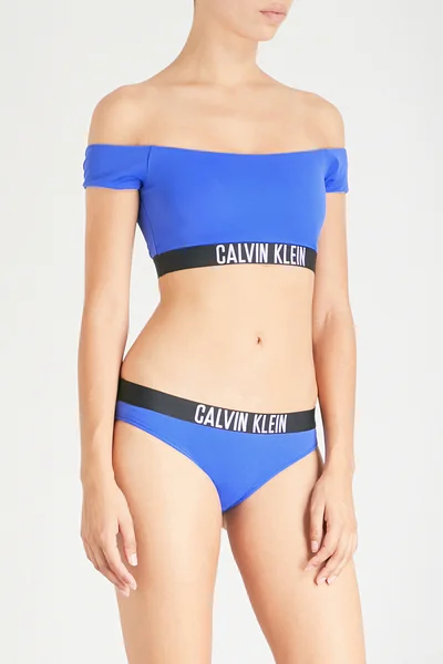 Dámské modré plavky Calvin Klein