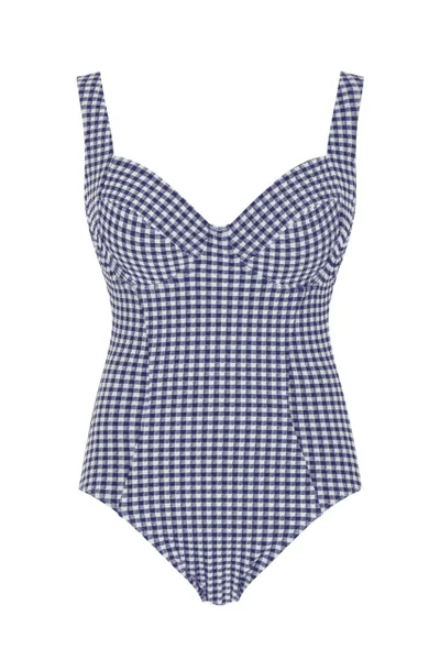 Dámské plavky Paloma Gingham - modré Panache