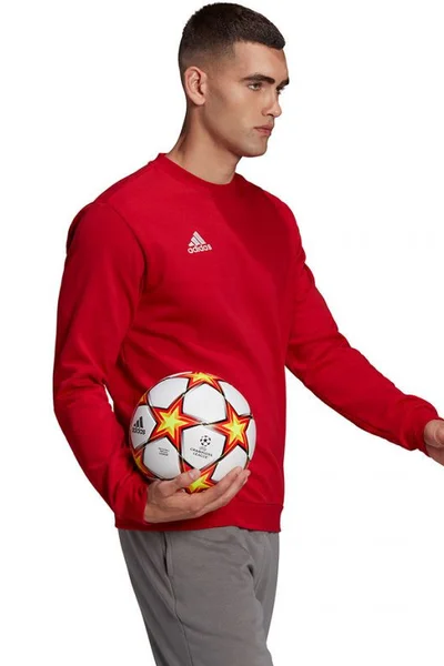 Pánská červená mikina Entrada - ADIDAS