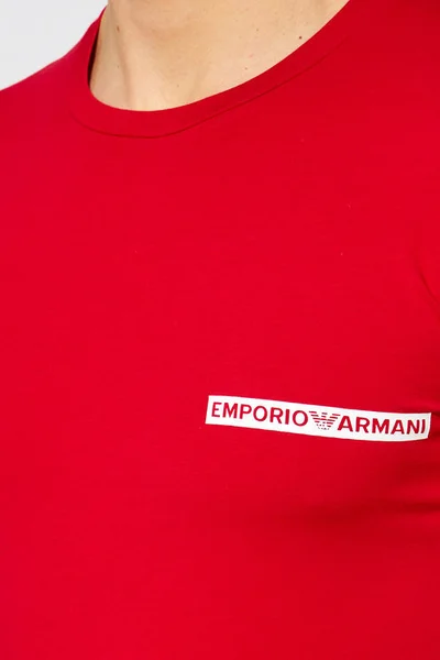 Pánské tričko  červená - Emporio Armani