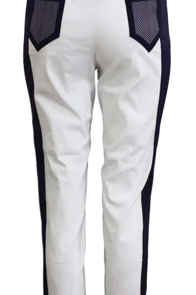 Modro-bílé dámské kalhoty Vena dlouhé