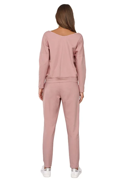Dámská tepláková souprava Karina pudrově v růžové barvě - Italian Fashion