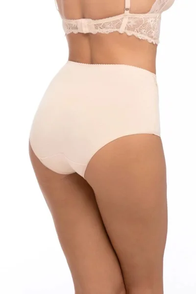 Beige dámské tanga BABELL - Jemná krajková ozdoba