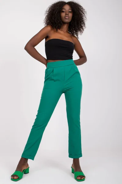 Zelená Rosa Elegance Kalhoty