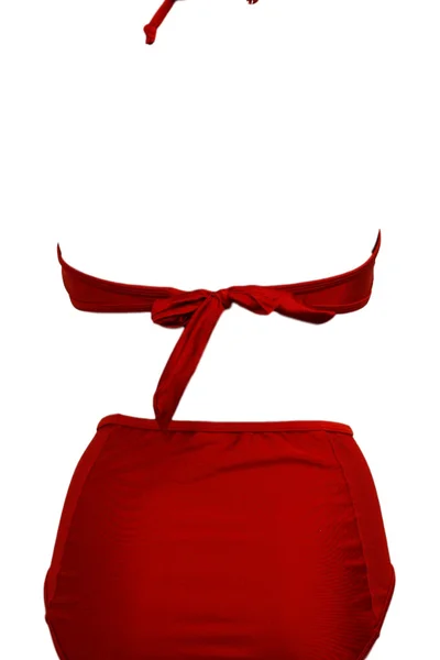 Červené dvoudílné plavky Relleciga s vázáním
