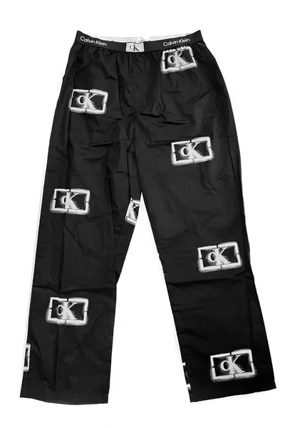 Pánské kalhoty na spaní   v černé barvě s potiskem - Calvin Klein