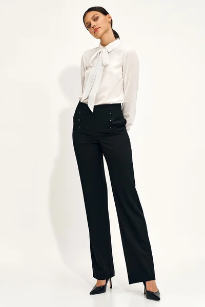 Kalhoty dámské v černé barvě - Nife