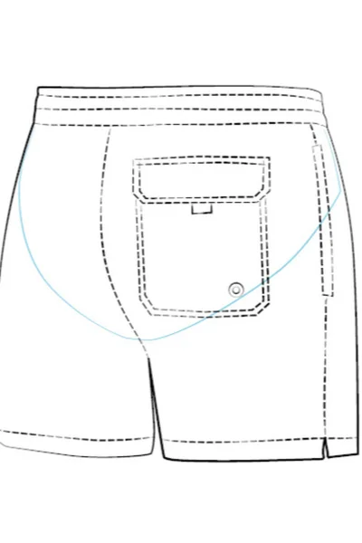 Pánské červené plavky Self - Travel Shorts