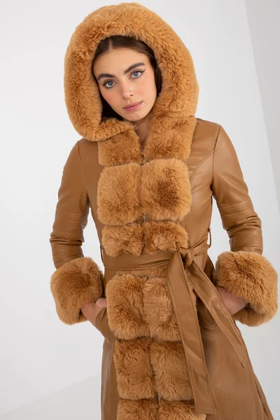 Dámský kabát  - FPrice camel