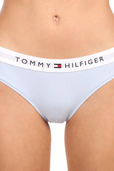 Dámské modré kalhotky Tommy Hilfiger s elastickým pasem