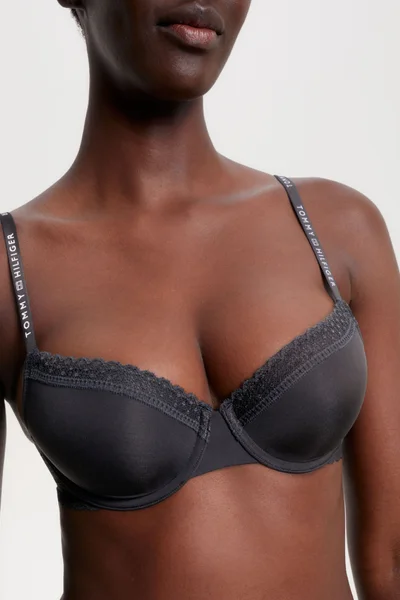 LACE BRA černá vyztužená podprsenka - Tommy Hilfiger