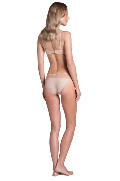 Beige Push-Up Podprsenka s Krajkou - Henderson Delis