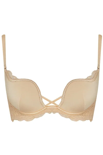 Beige Push-Up Podprsenka s Krajkou - Henderson Delis